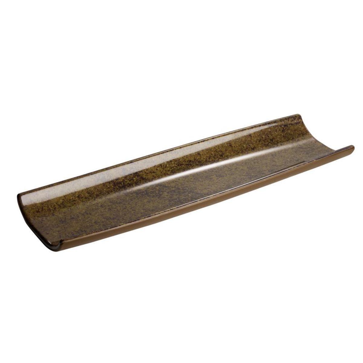 APS Tablett / Sushiboard -UMI-; 41x13x3 cm (LxBxH); braun; organisch