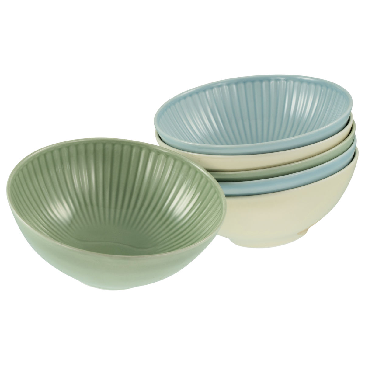 Valencia pastello - ciotole multiuso 6 pezzi CreaTable; 500 ml, 17x6.5 cm (ØxH); multicolore; rotonda; 6 pz. / Pacco