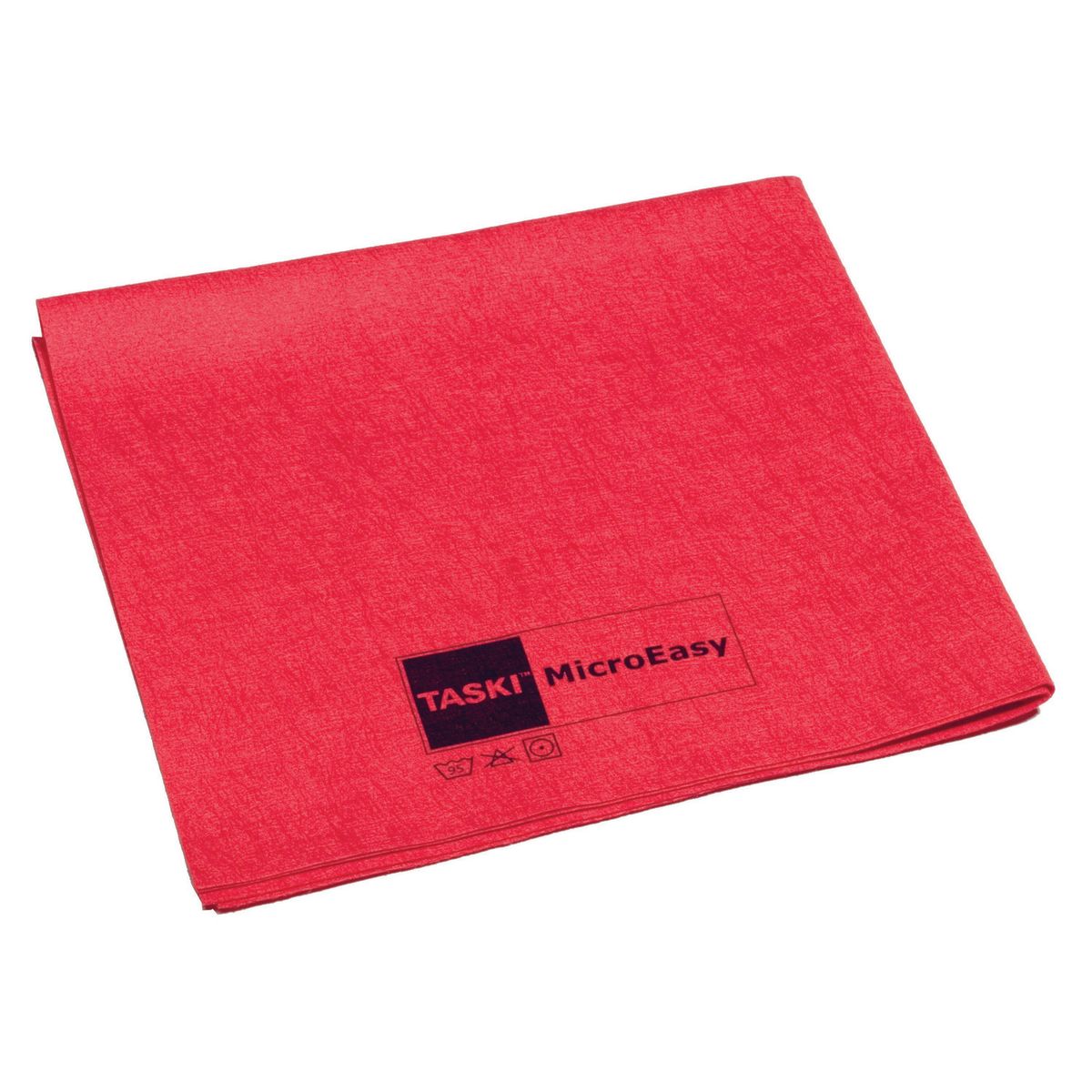 Diversey TASKI MicroEasy, Preisgünstiges Mikrofasertuch mit Vliesstofftechnologie rot; 5 Stück / Pack