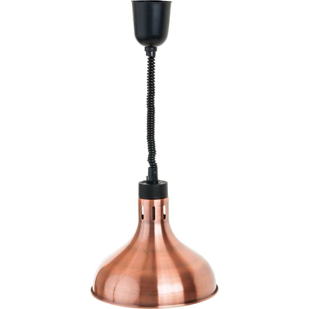 Stalgast Wärmelampe zur Deckenbefestigung, 0,25 kW, Ø 173 mm 29 cm (Ø); kupfer/schwarz