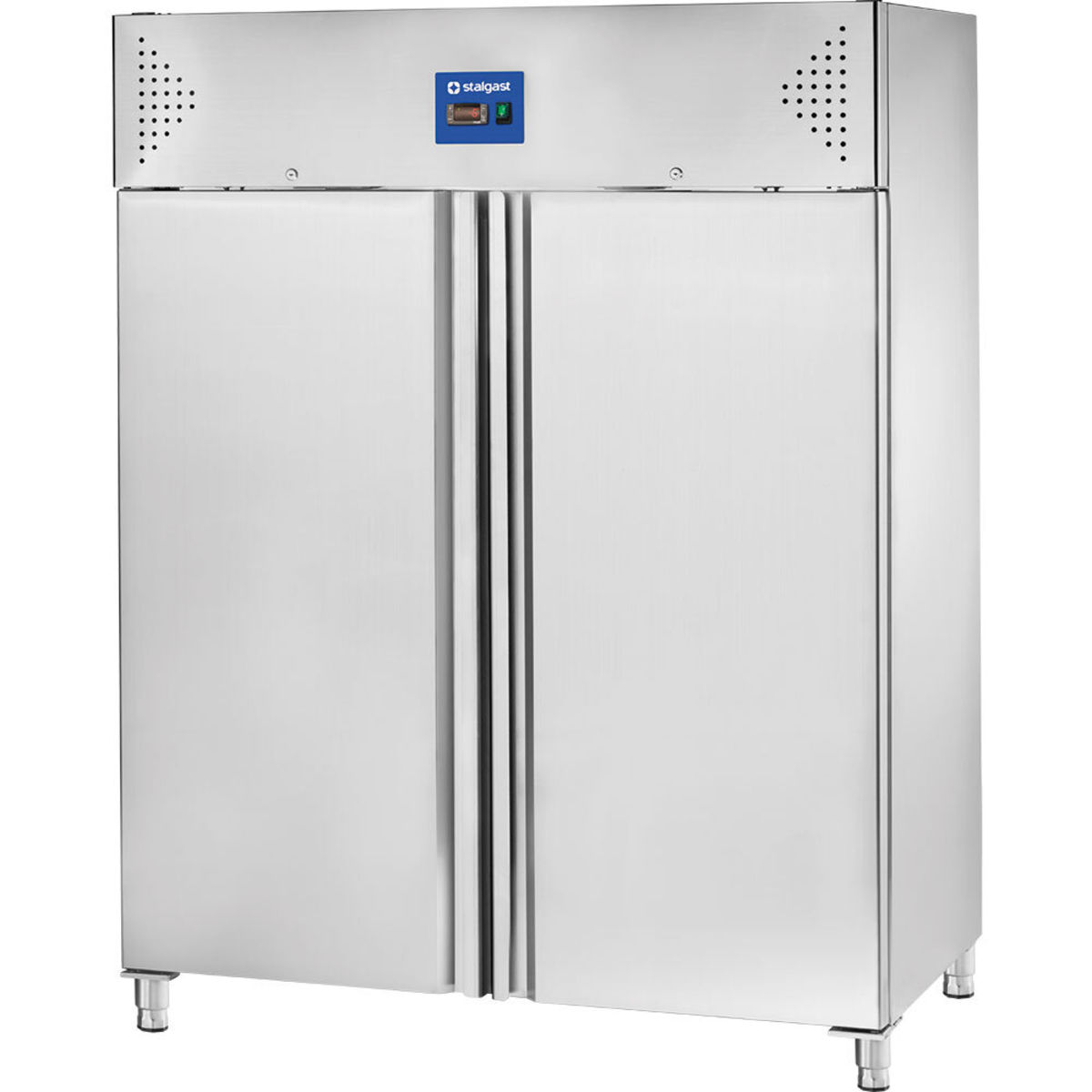 Stalgast Doppeltür-Tiefkühlschrank, Edelstahl, GN 2/1, 0,44 kW 1300 l, 148x201x83 cm (BxHxT); silber