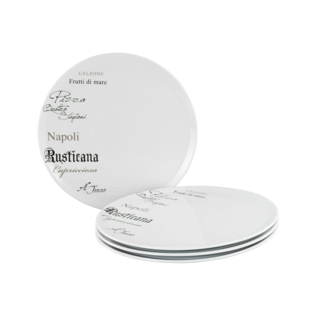 CreaTable Europa GUSTOSO - Pizzateller 33 cm 4-tlg 33x2 cm (ØxH); weiß; rund; 4 Stück / Pack
