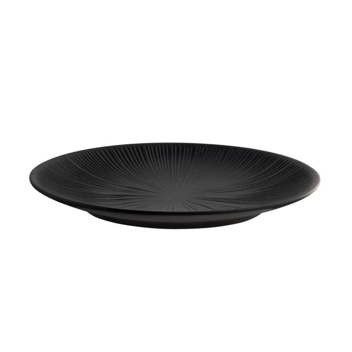 APS Teller NERO, Melamin; 29x29x29x3 cm (LxBxØxH); schwarz; rund