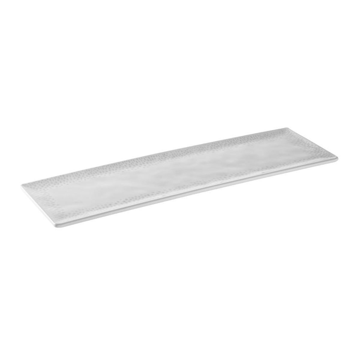 APS GN Tablett -FOOTMARK-; 53x16.2x1.5 cm (LxBxH); weiß/grau; rechteckig