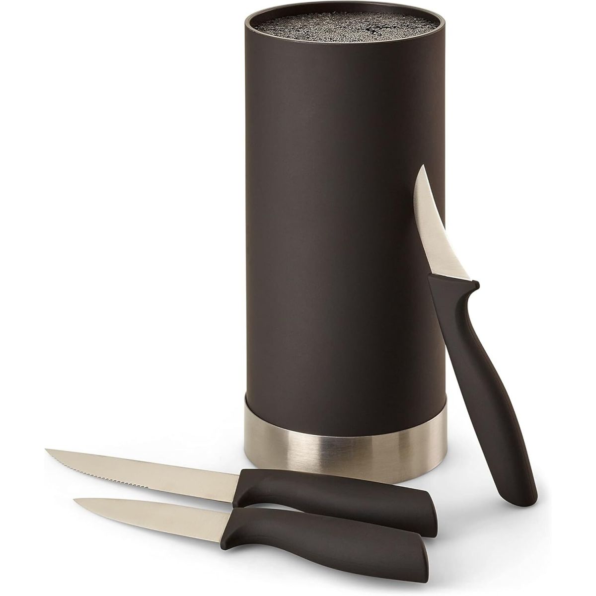 ECHTWERK Messerblock 4-tlg 23 cm (L); silber
