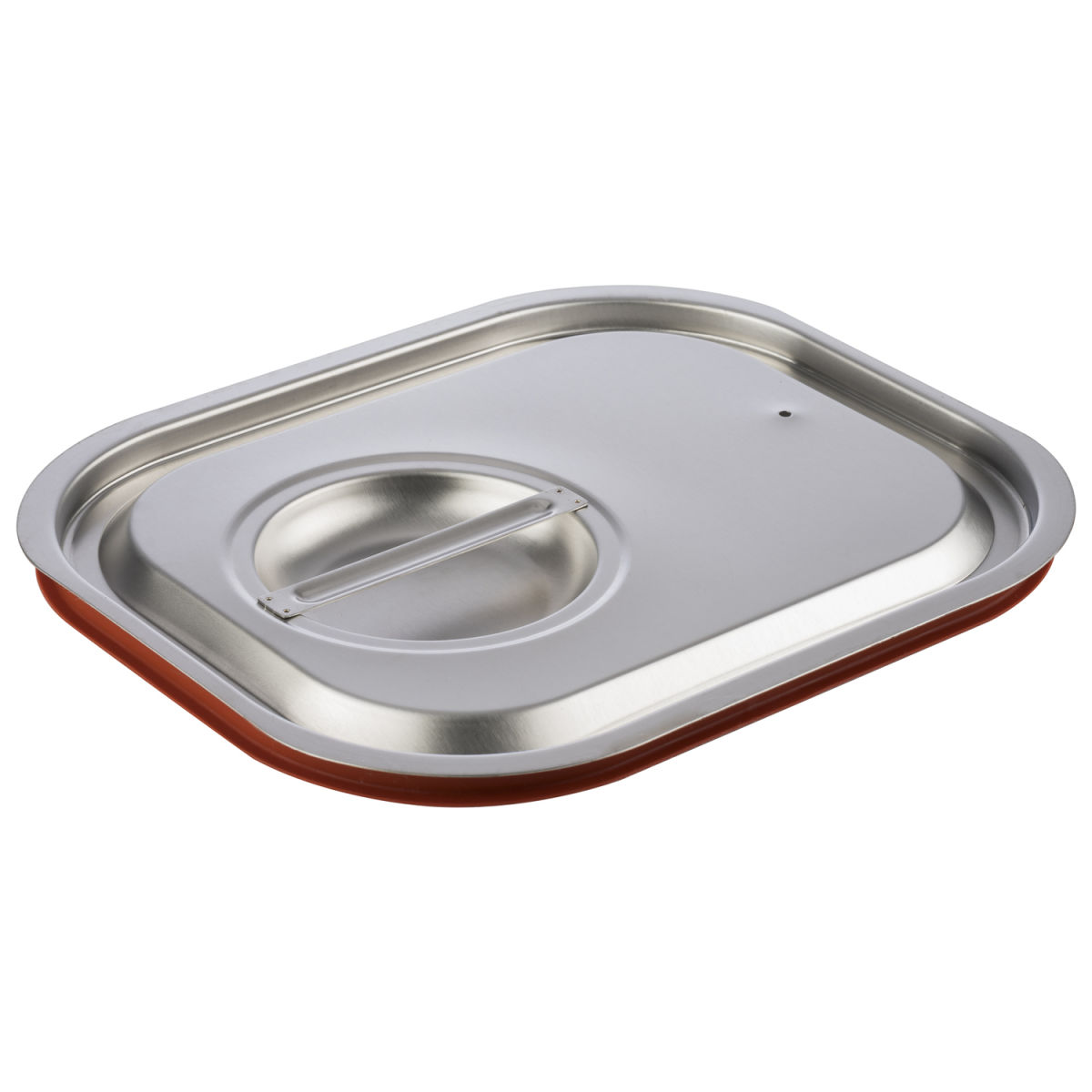APS GN 1/2 Transport-Steck-Deckel, Edlestahl mit Silikondichtung GN 1/2, 32.5x26.5 cm (LxB); silber; rechteckig