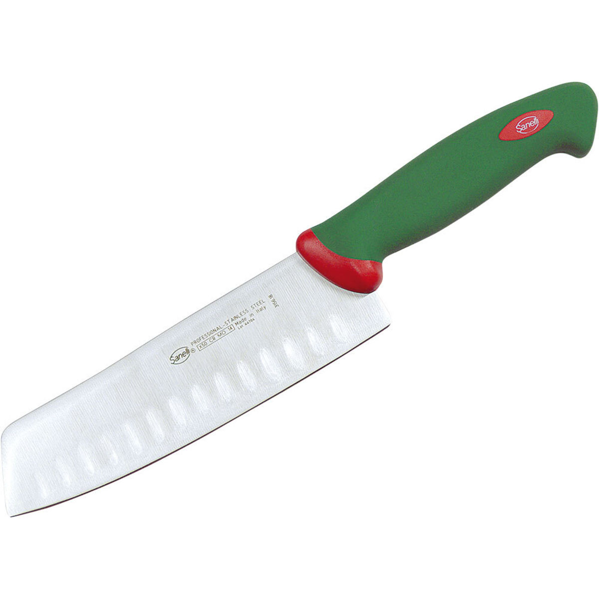 Sanelli Japanisches Messer, ergonomischer Griff, Klingenlänge 18 cm 18 cm (L); grün