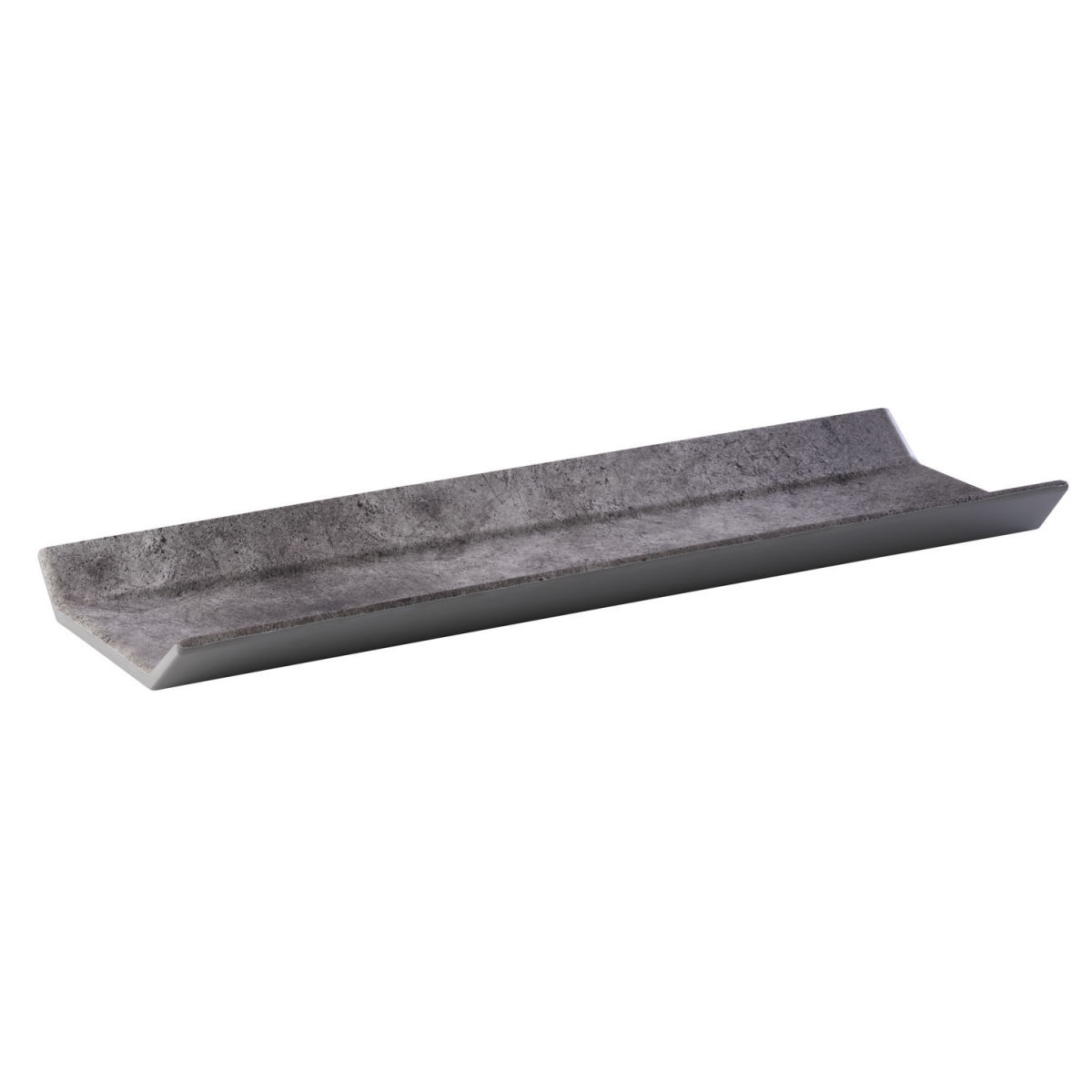 APS GN 2/4 Tablett CONCRA, Melamin 53x16.2x3.5 cm (LxBxH); grau; rechteckig