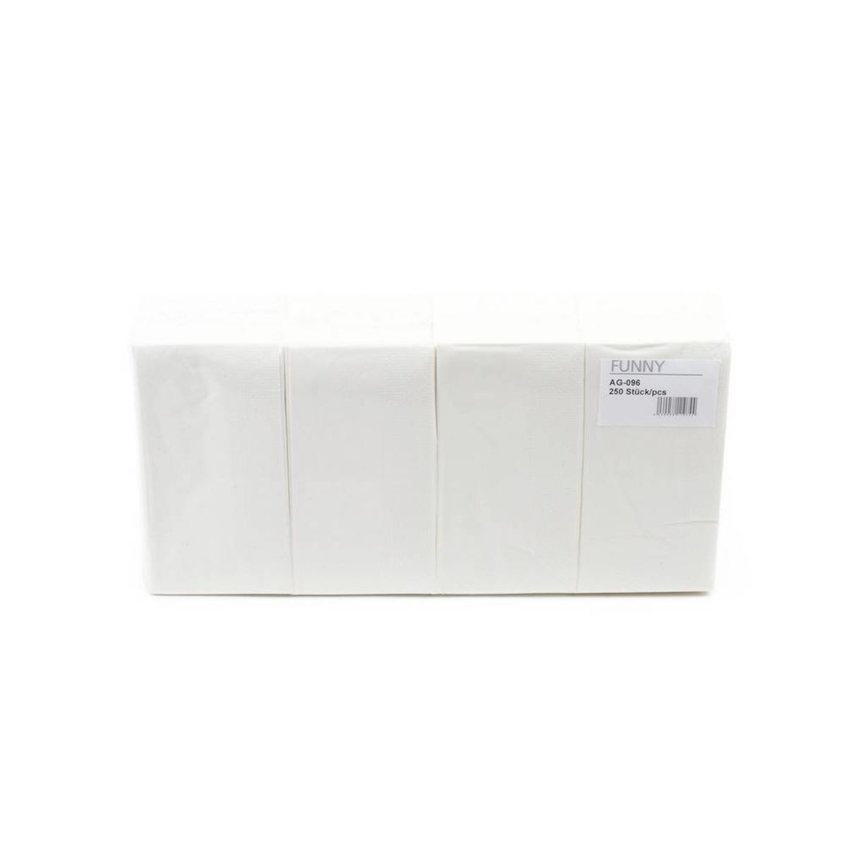 Plock Servietten 33x33 cm 2000 Stück; 33x33 cm (BxL); weiß; 2000 Stück / Pack