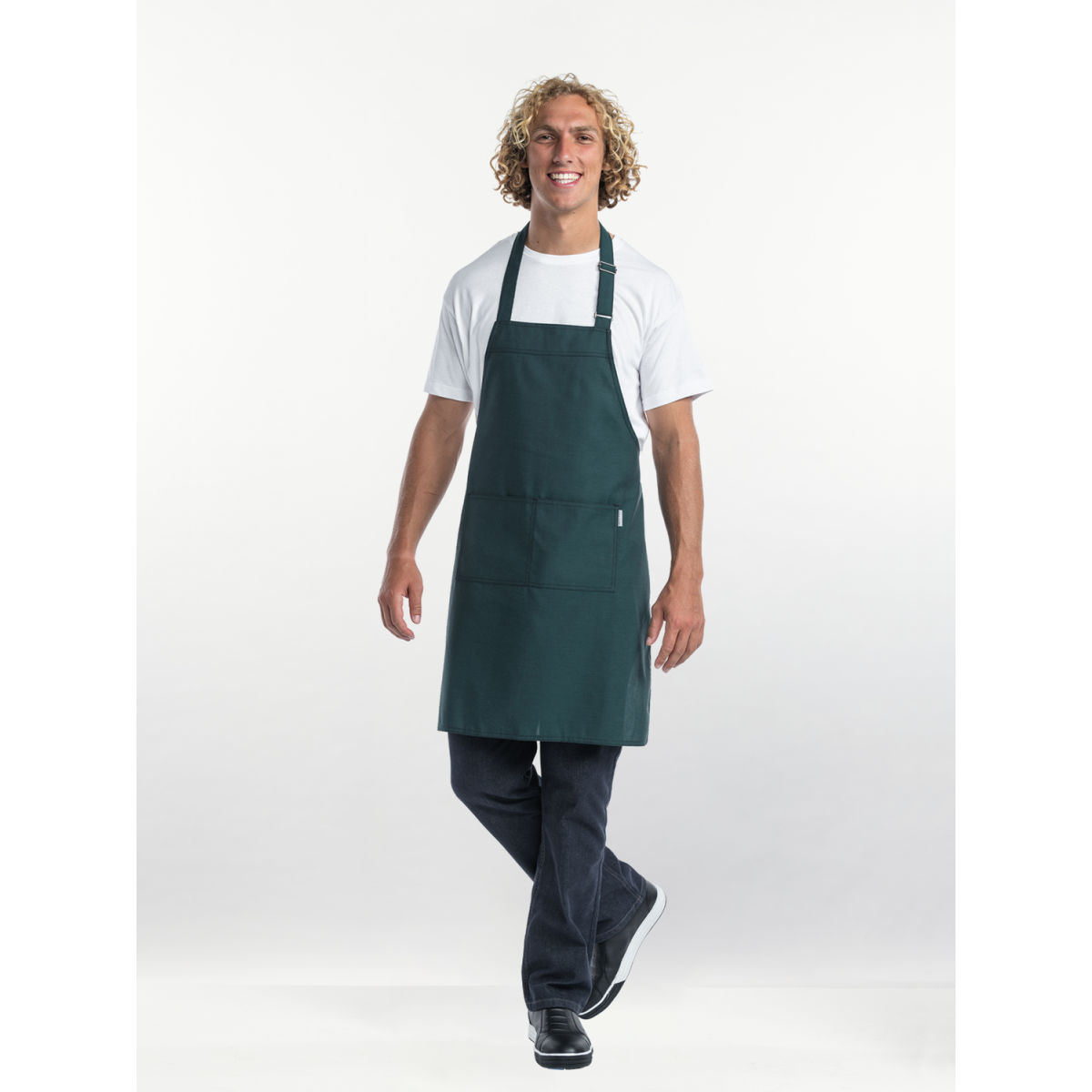 Chaud Devant Latzschürze Base Pine Green W70 – L85 85x70 cm (LxB); dunkelgrün