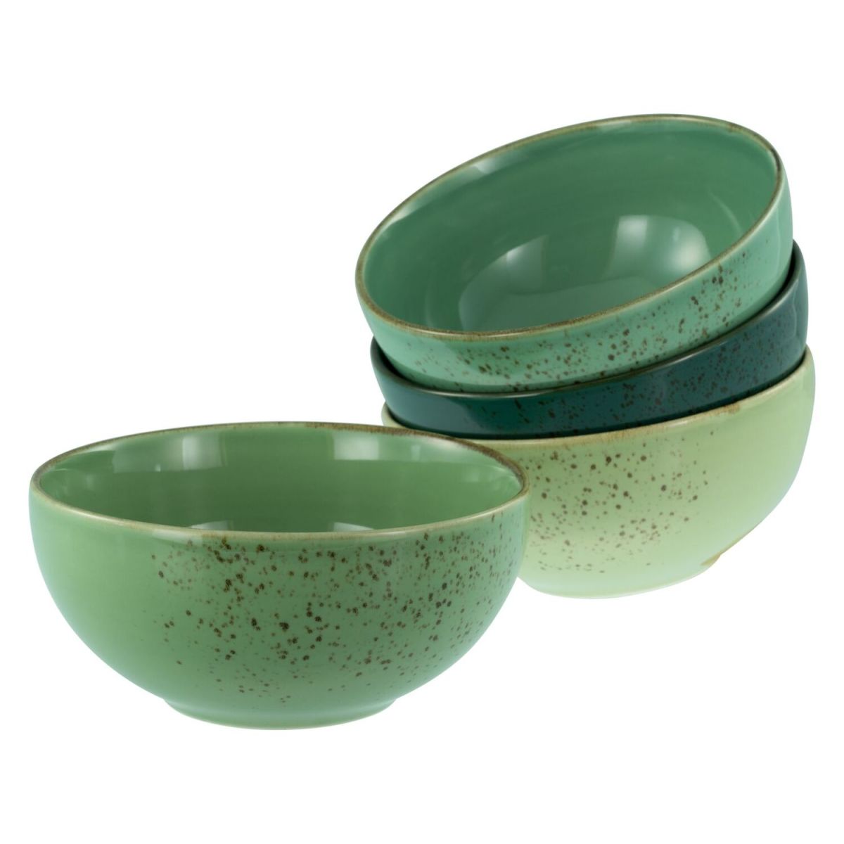 CreaTable Nature Collection - Buddha Bowl 4-tlg 900 ml, 17.5x8.5 cm (ØxH); grün; rund; 4 Stück / Pack