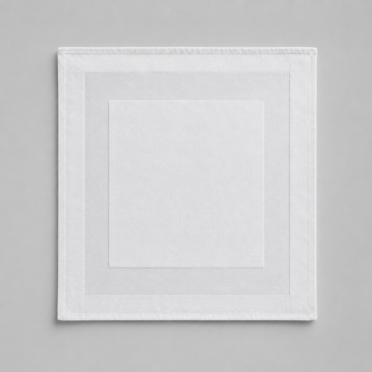 bertsch Hotelwäsche 5er Set Vollzwirn-Damast-Mundserviette mit Atlaskante, weiss 50/50 cm, 220 g/qm 50x50 cm (BxL); weiß; 5 Stück / Pack