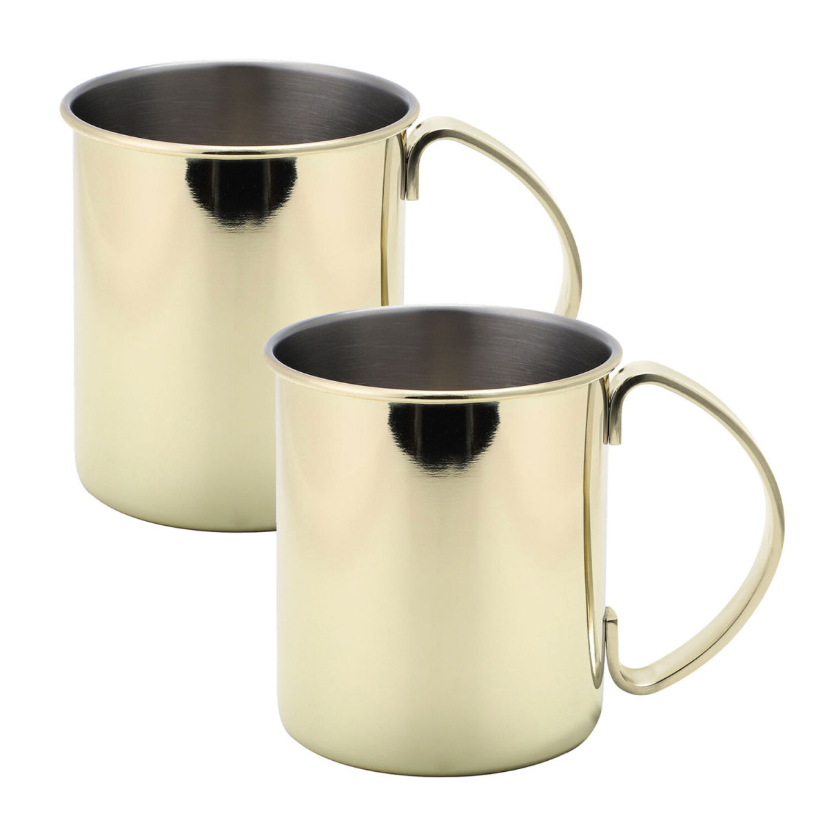 ECHTWERK Kupferbecher Edelstahl 1000 ml, 12x12 cm (ØxH); gold; 2 Stück / Pack