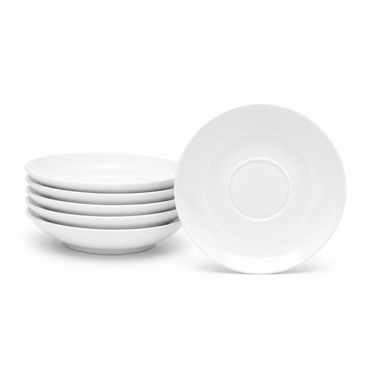 van Well Jumbo-Untertasse 17,5 cm New York; 17.5x2.5 cm (ØxH); weiß; rund; 6 Stück / Pack