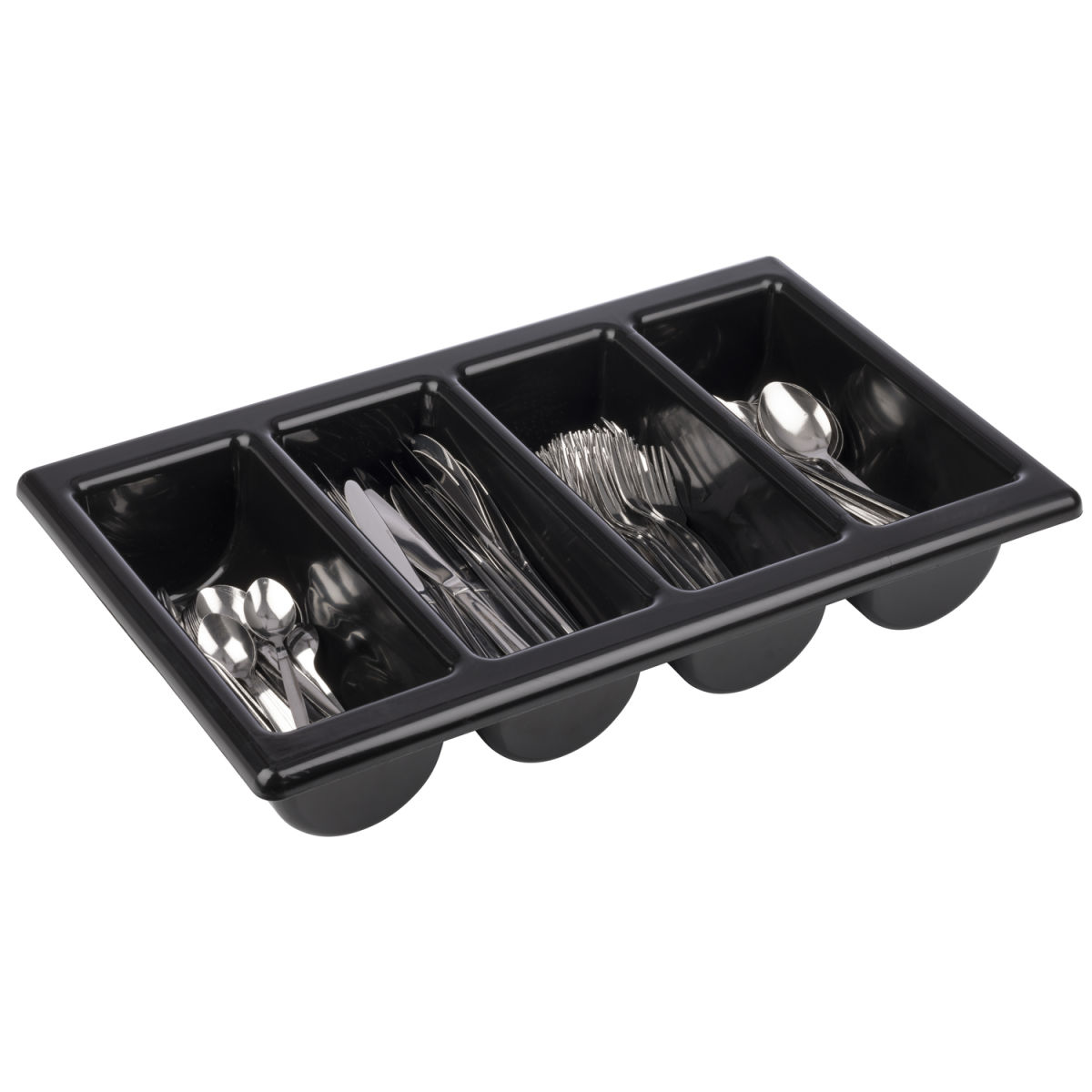 APS GN bestekbak 1/1 ; 53x32.5x10 cm (LxBxH); zwart