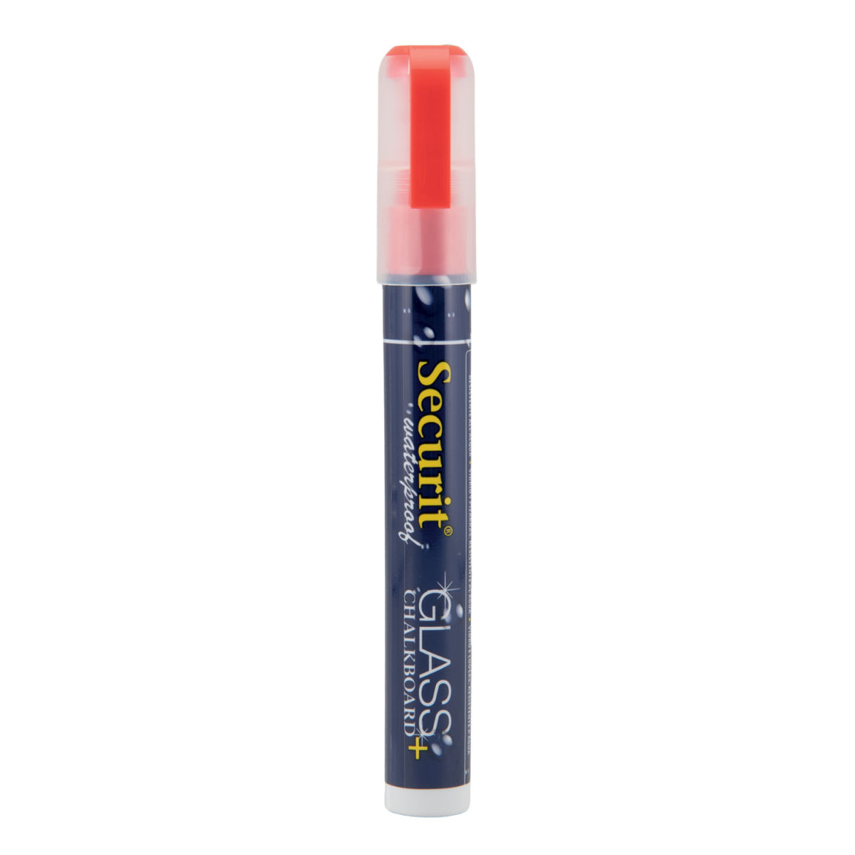 Pennarello a gesso liquido Waterproof Punta a scalpello 2-6mm Securit; 2 cm (L), lunghezza carattere 20 mm; rosso
