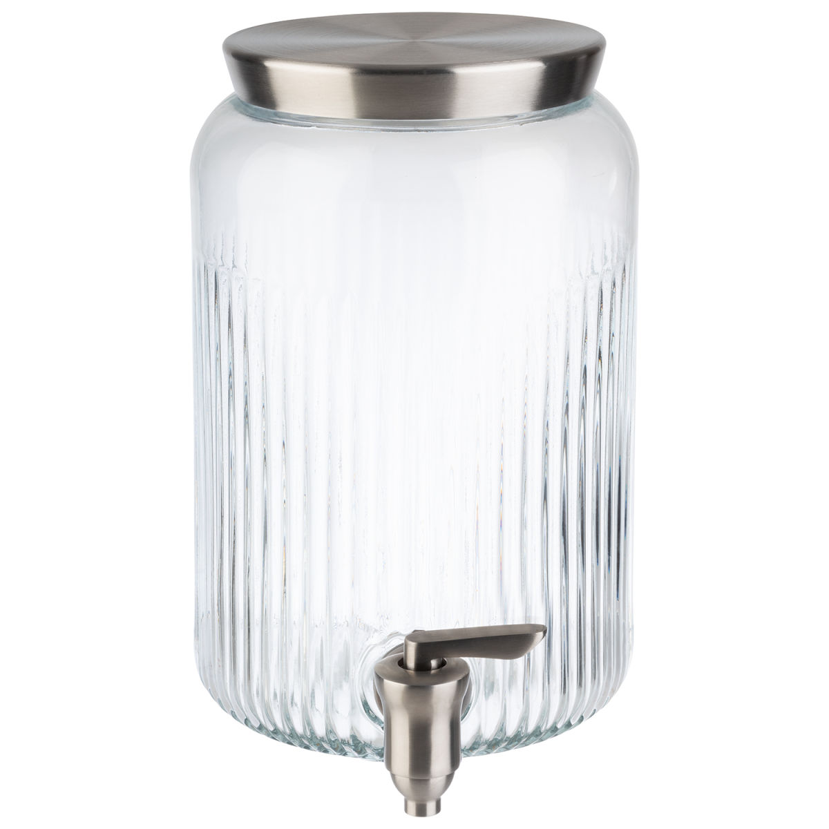 APS Getränkespender, Glas/Edelstahl; 3800 ml, 16x16x25 cm (LxBxH); transparent