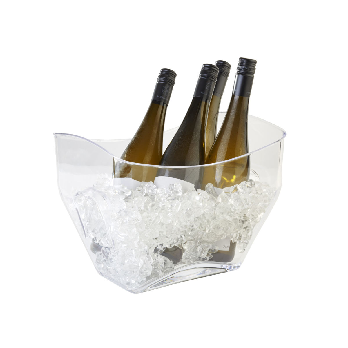 APS Wein-/Sektkühler, Kunststoff (MS) 7 l, 31.5x21.5x24.5 cm (LxBxH); transparent