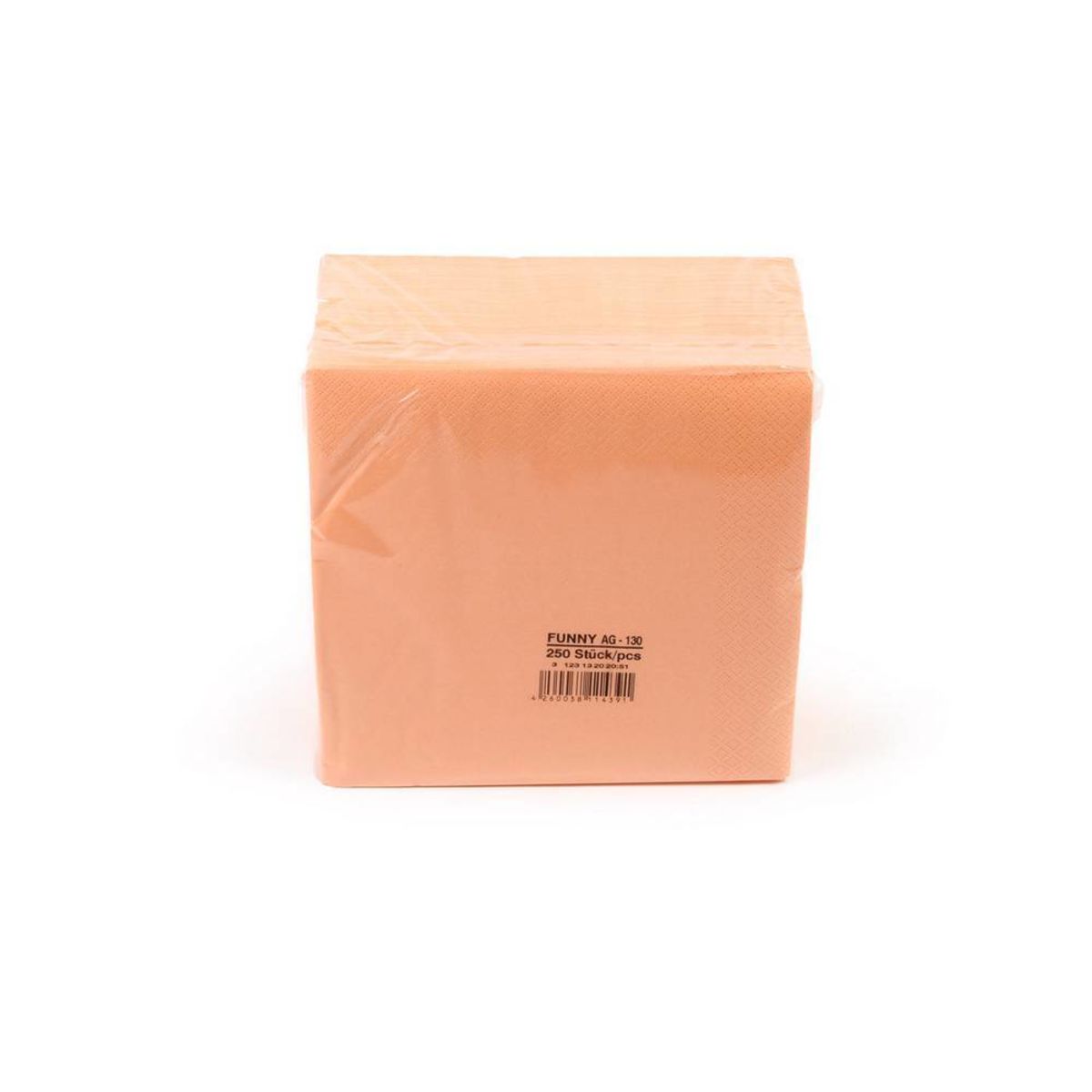 Plock Servietten 40x40 cm, 3-lagig 40x40 cm (BxL); apricot; 1000 Stück / Pack