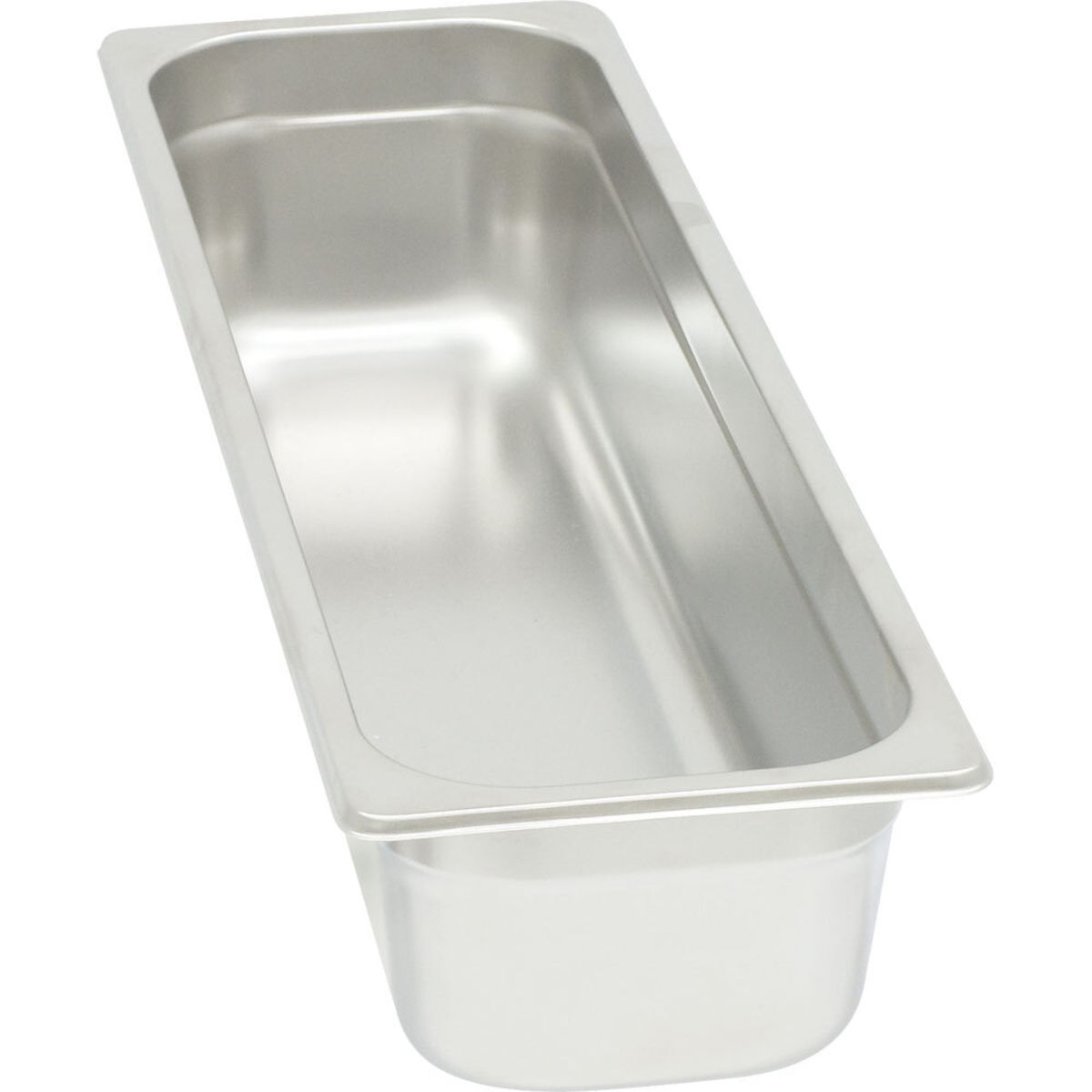Stalgast Edelstahl Gastronormbehälter Serie STANDARD GN 2/4, 1.75 l, 53x16.2x4 cm (LxBxT); silber