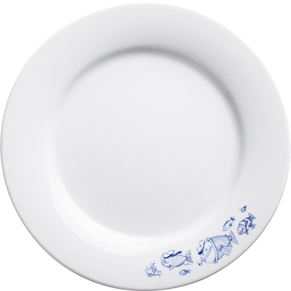 Kahla Speiseteller Ahoi Marie Fische 26.8x2.5 cm (ØxH); blau; rund; 6 Stück / Pack