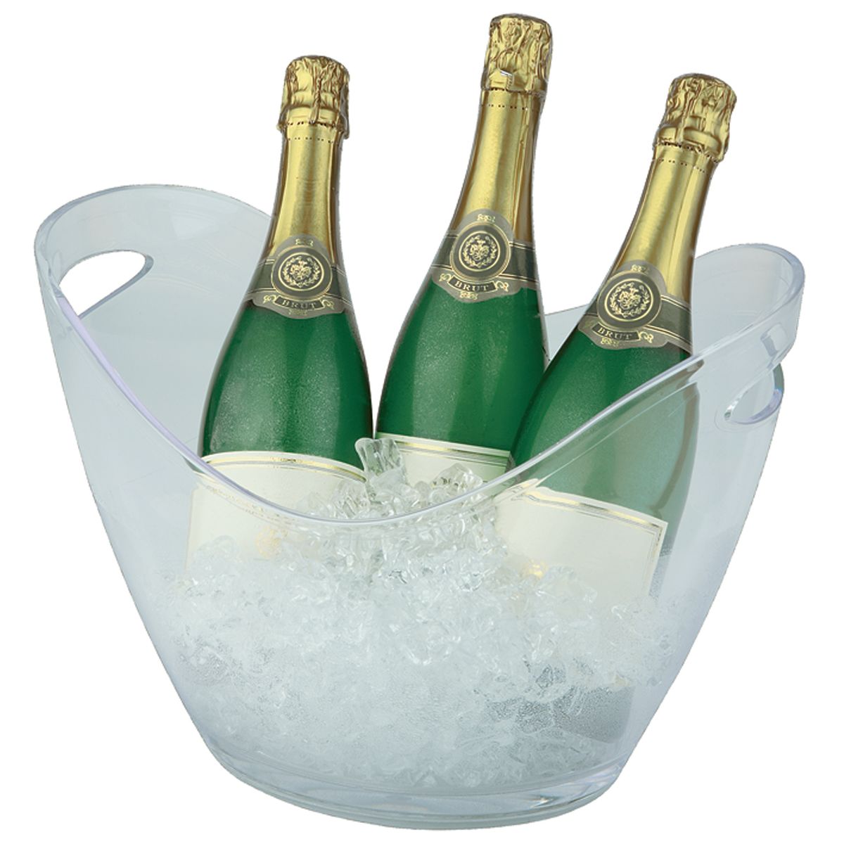 APS Wein-/Sektkühler, Kunststoff (PS) 6 l, 35x27x25.5 cm (LxBxH); transparent