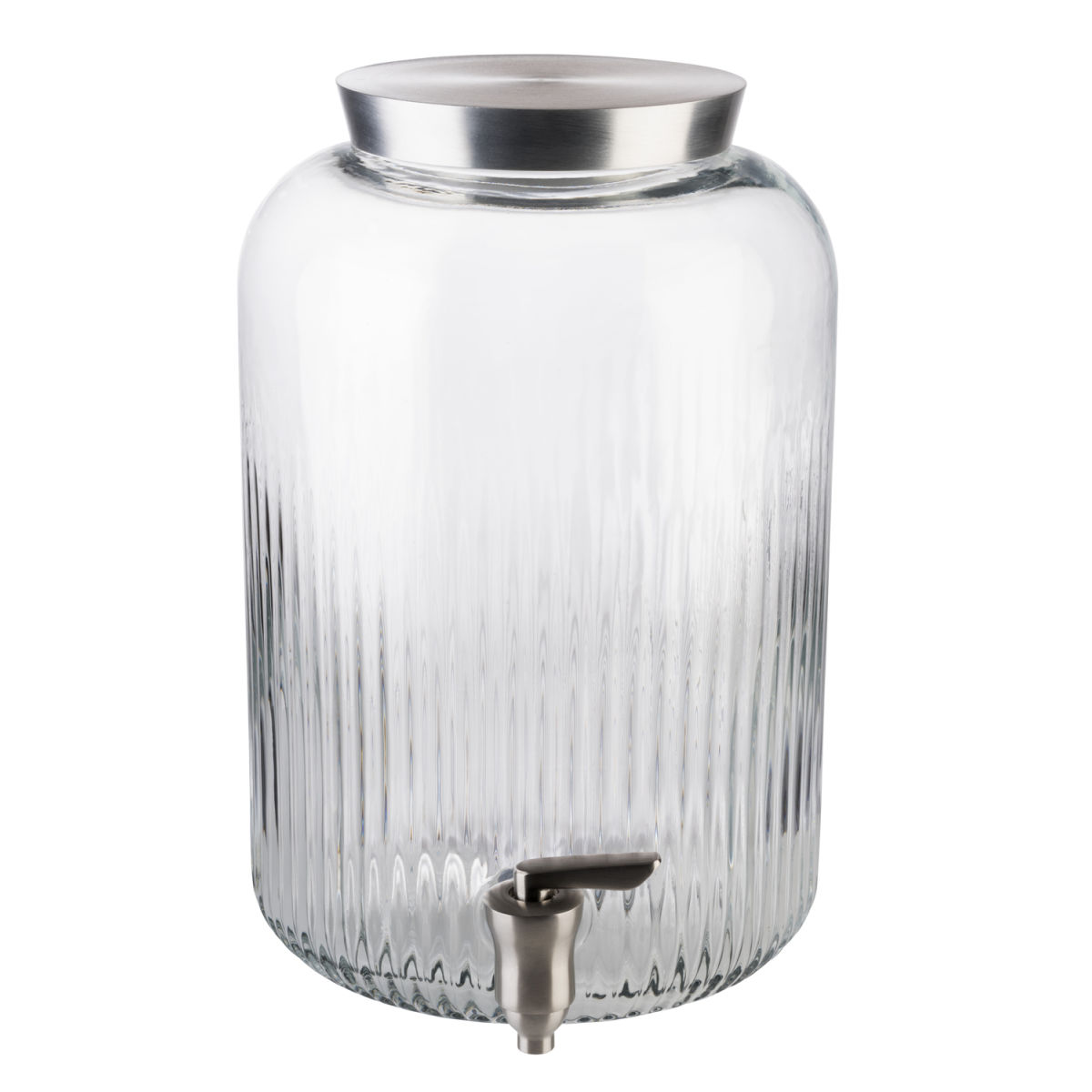 APS Getränkespender, Glas/Edelstahl; 7000 ml, 20x20x20x30.5 cm (LxBxØxH); transparent/edelstahl