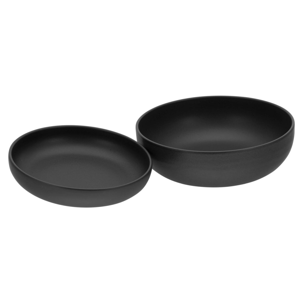 Uno - Set di insalate da 2 pezzi CreaTable; 2800 ml; nero
