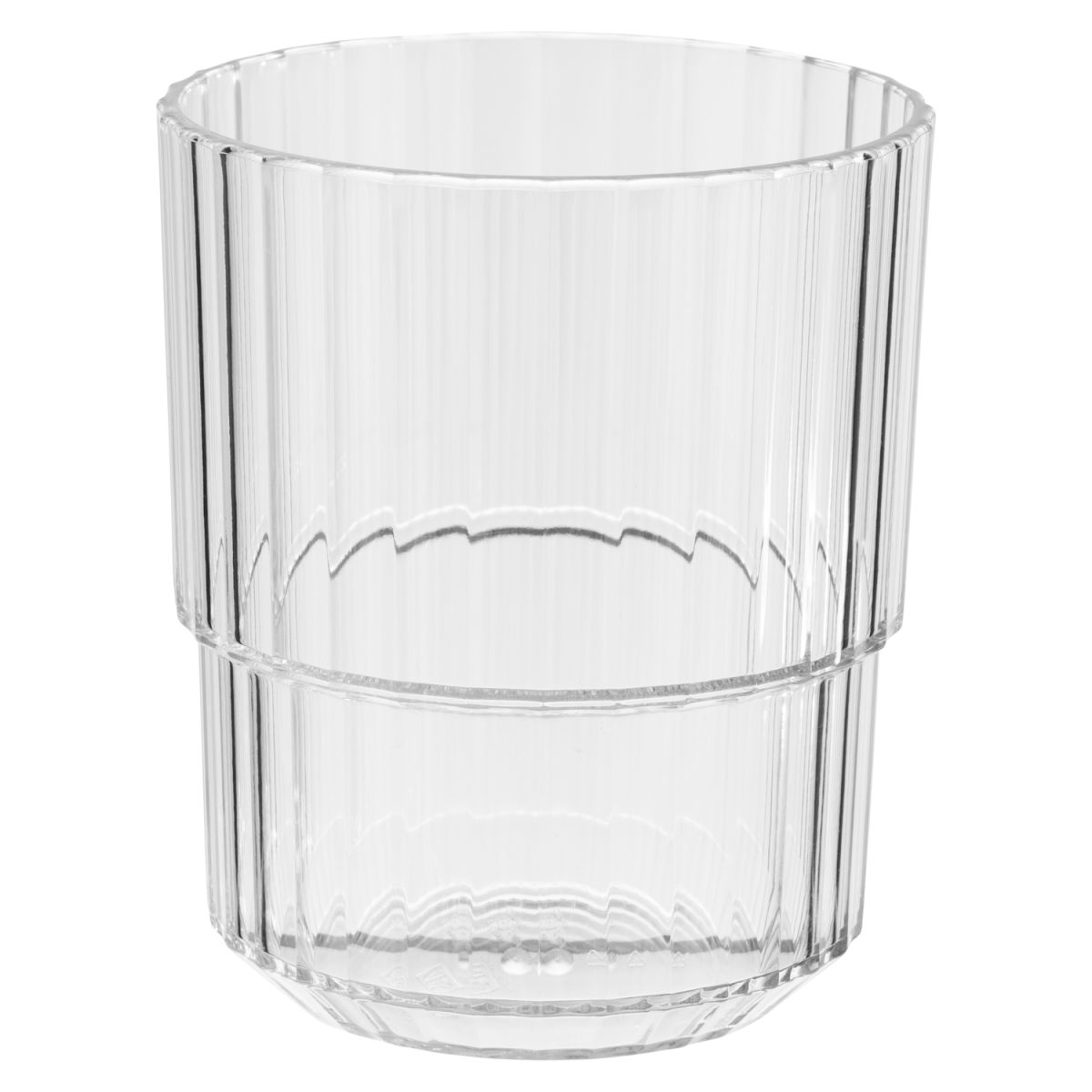APS Trinkbecher LINEA, Tritan 300 ml, 8.5x8.5x10 cm (LxBxH); transparent; 48 Stück / Pack