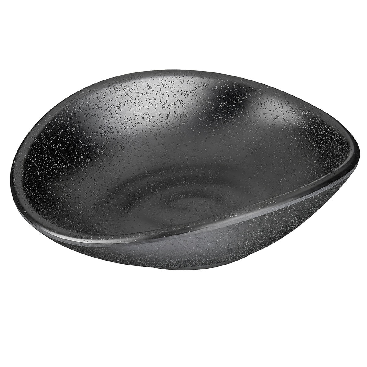 APS Schale ZEN, Melamin, oval 100 ml, 13x11x3.5 cm (LxBxH); schwarz; oval