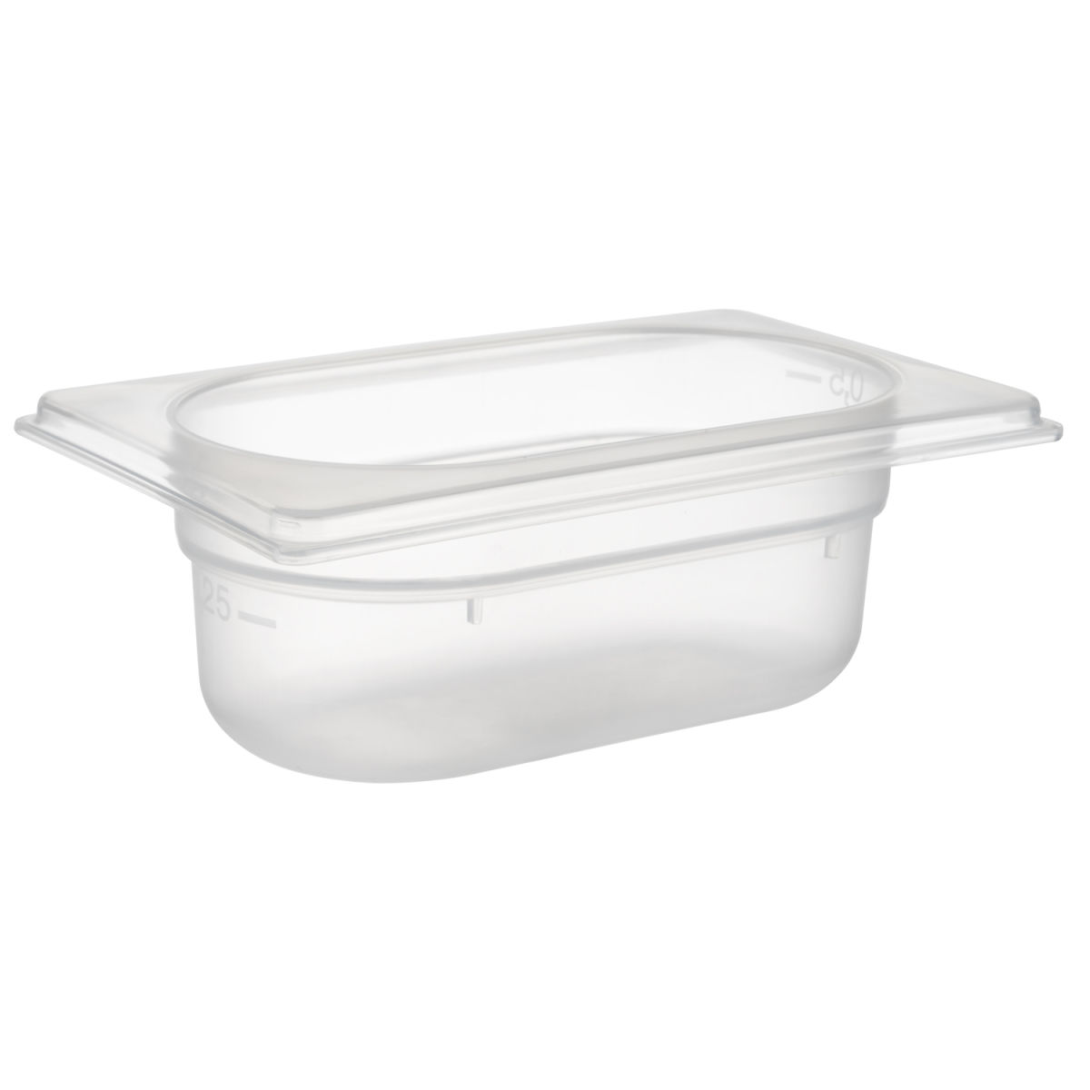 APS GN 1/9 Behälter, Polypropylen GN 1/9, 0.6 l, 17.6x10.8x6.5 cm (LxBxT); transparent