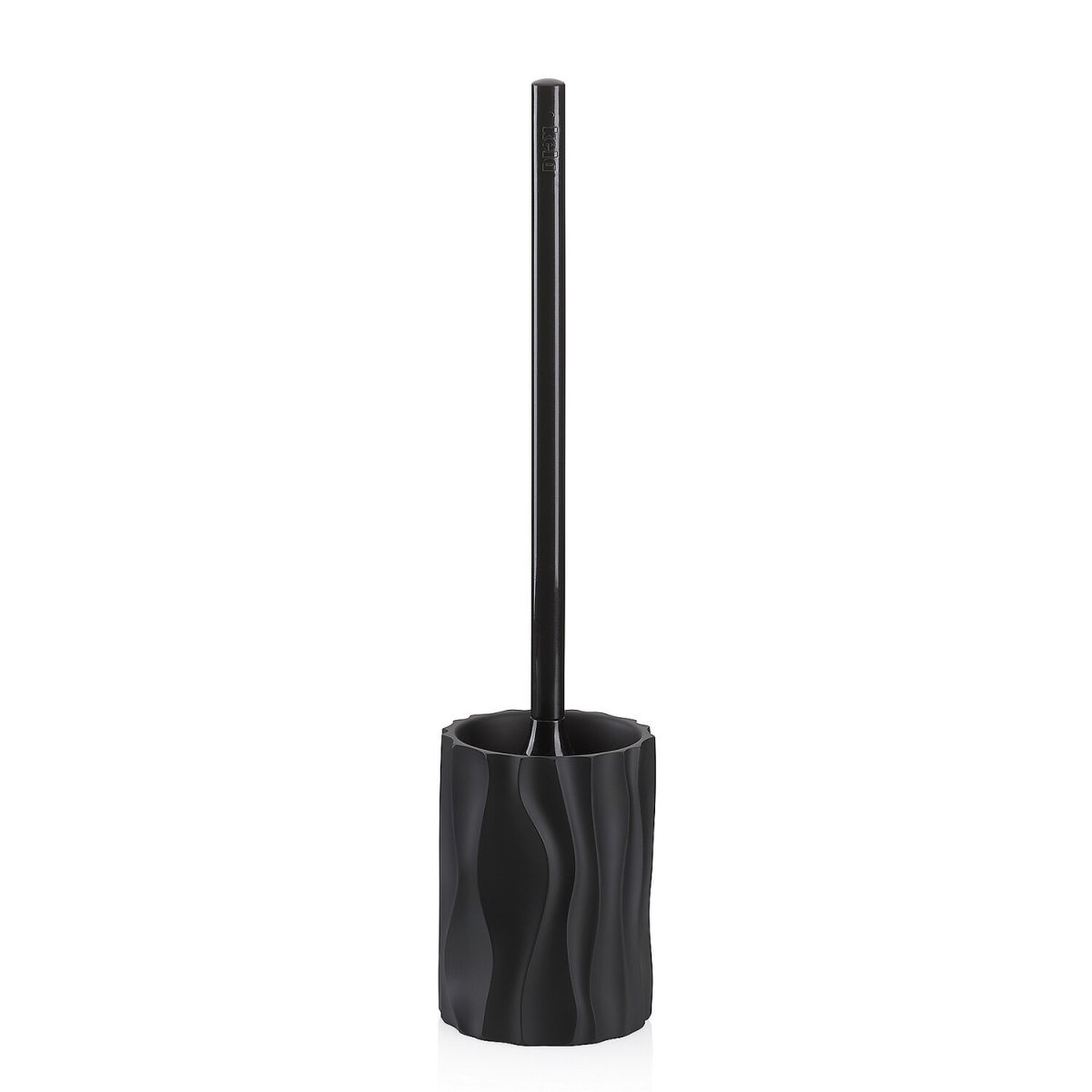 kela Wc-Garnitur Merida Polyresin 10x43 cm (ØxH); schwarz