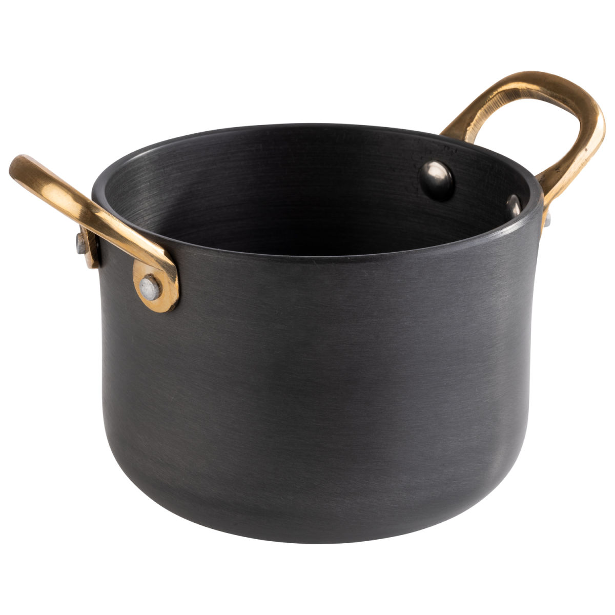 APS Serviertöpfchen CASTORO, Aluminium 0.6 l, 11.5x11.5x8 cm (LxBxH); anthrazit