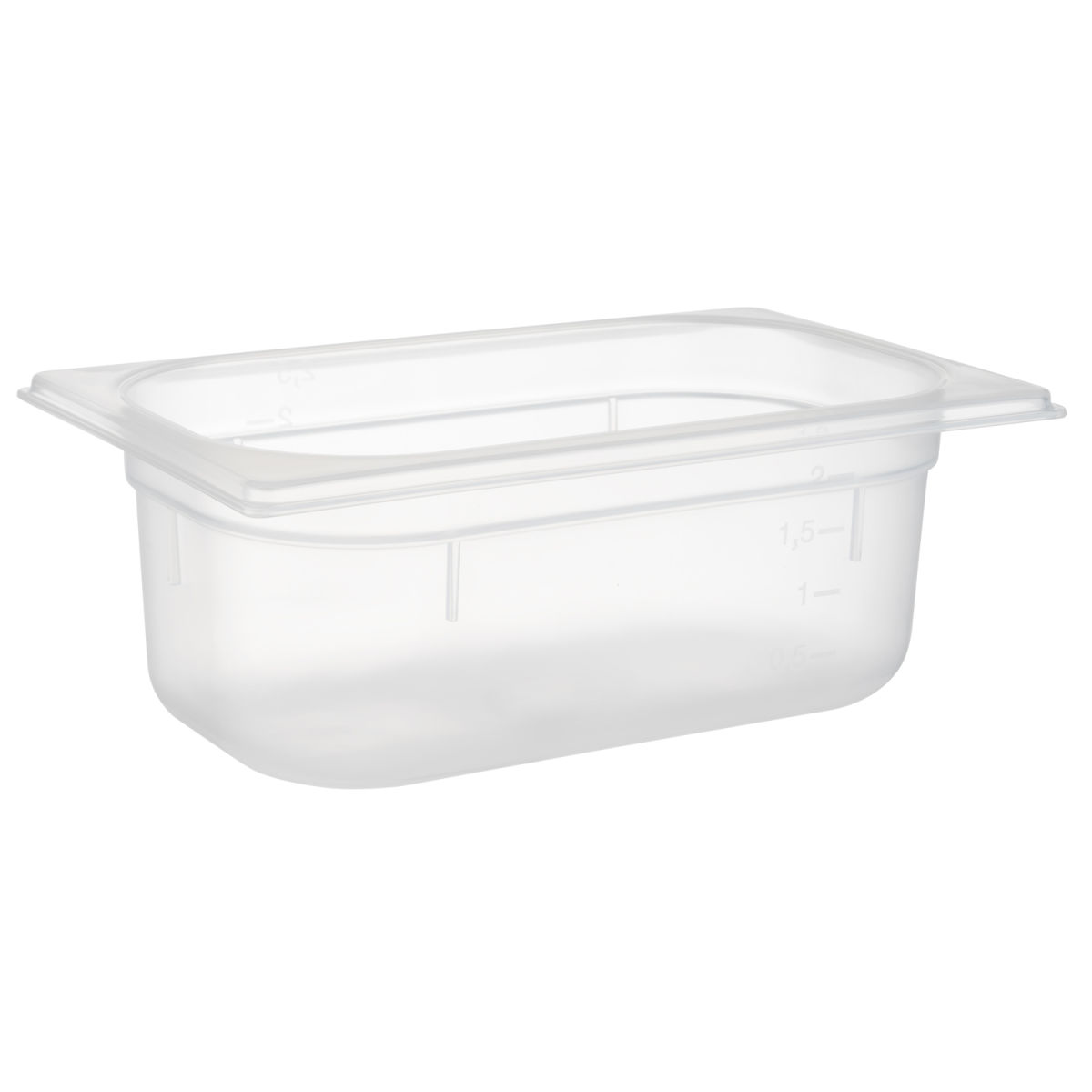 APS GN 1/4 Behälter, Polypropylen; GN 1/4, 2500 ml, 26.5x16.2x10 cm (LxBxT); transparent