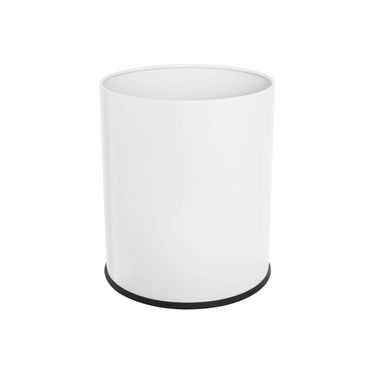 Cestino per rifiuti Corby Thornton a singolo strato in nero, 9L CORBY; 23x23x26.5x23 cm (LxLxHxP); bianco