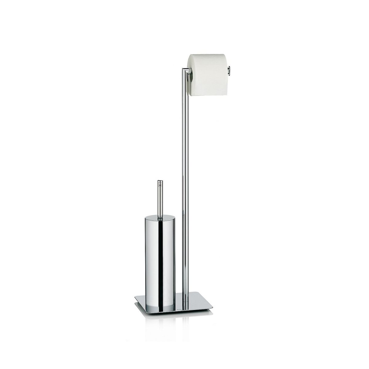 kela Toilettengarnitur Style Metall silber glänzend 20x20x71 cm (LxBxH); silber