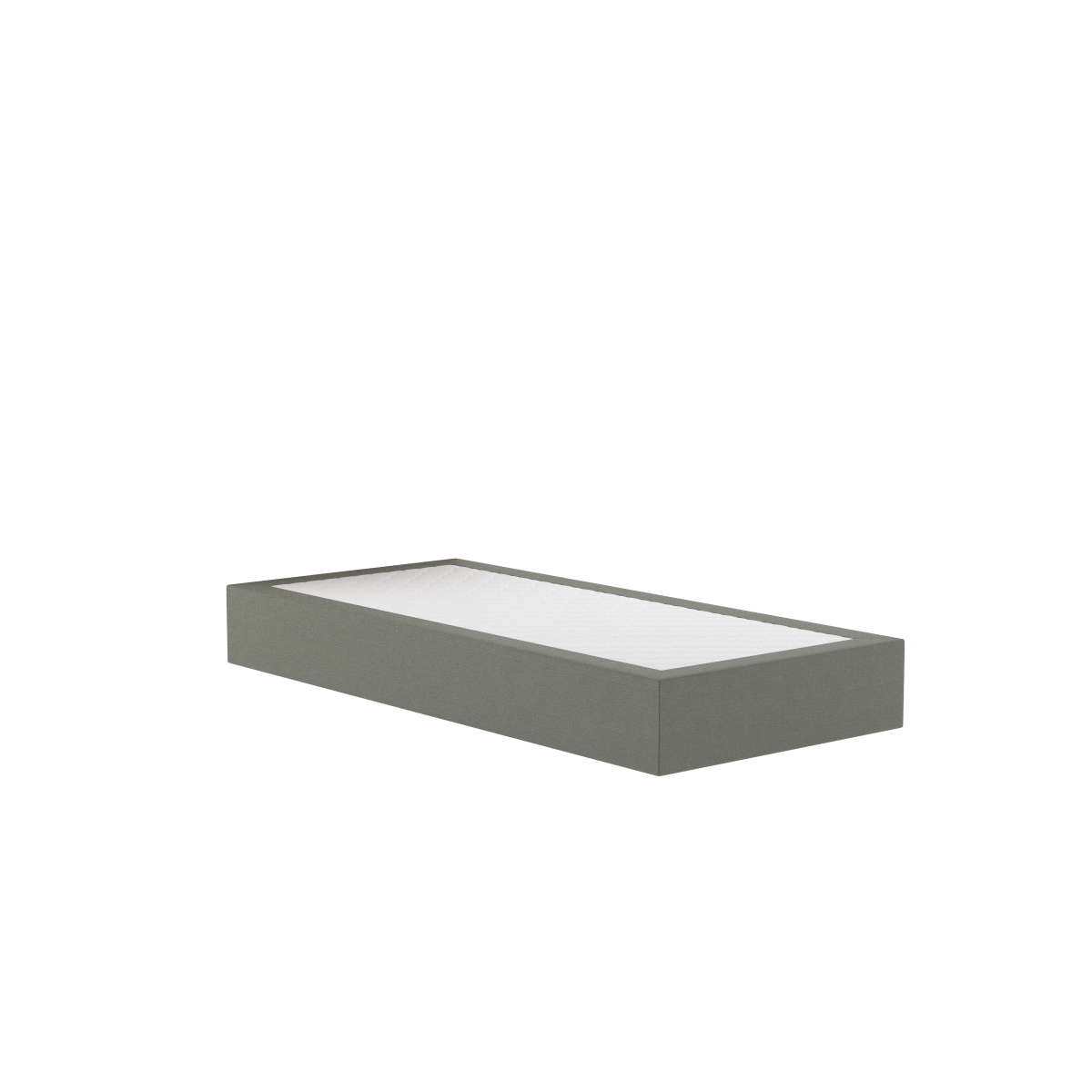 FBF bed&more Boxspringbett, Mistral mit Alba 100x200 cm (BxL); grau