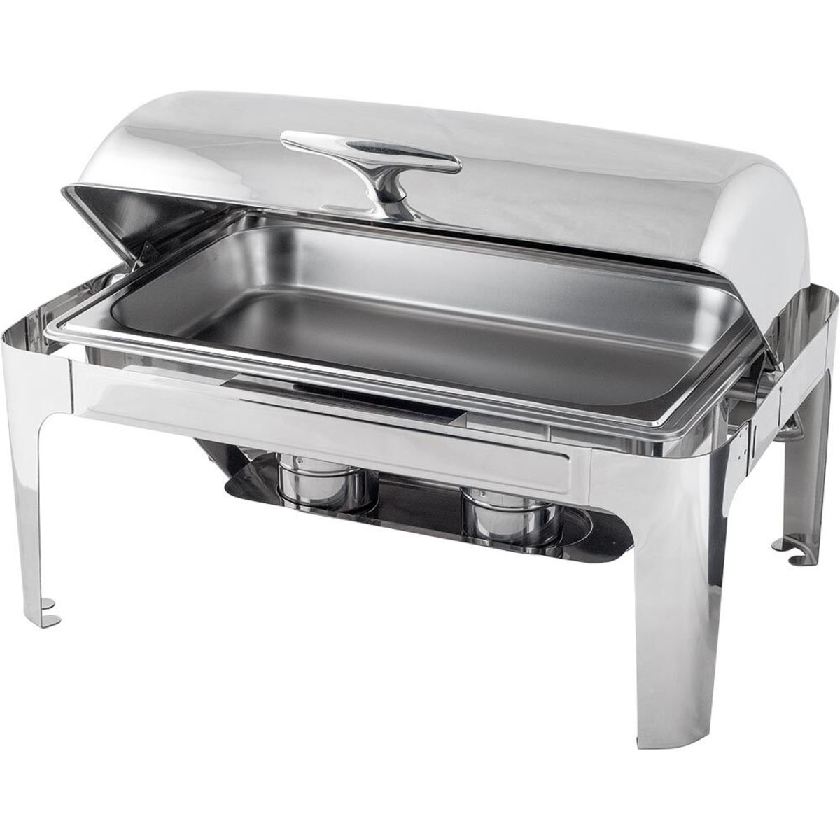 Stalgast Roll-Top Chafing Dish, GN 1/1 8.5 l, 64x47x43 cm (BxTxH); silber