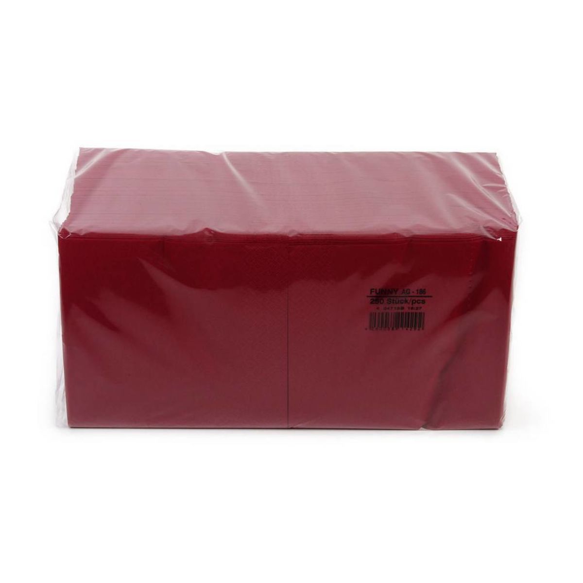 Plock Servietten 33x33 cm, 3-lagig 33x33 cm (BxL); bordeaux; 1000 Stück / Pack