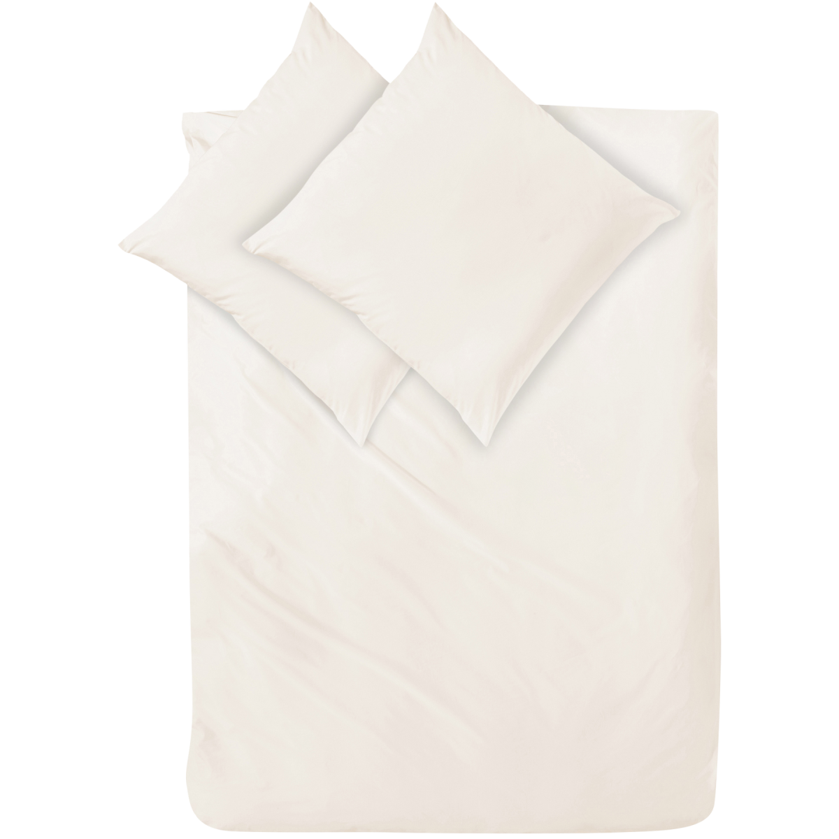 Decoper Decoper ® Mako-Satin Bettwäsche-Set aus 100% Baumwolle 200x200 cm (BxL), 80x80 cm (LxB); champagner