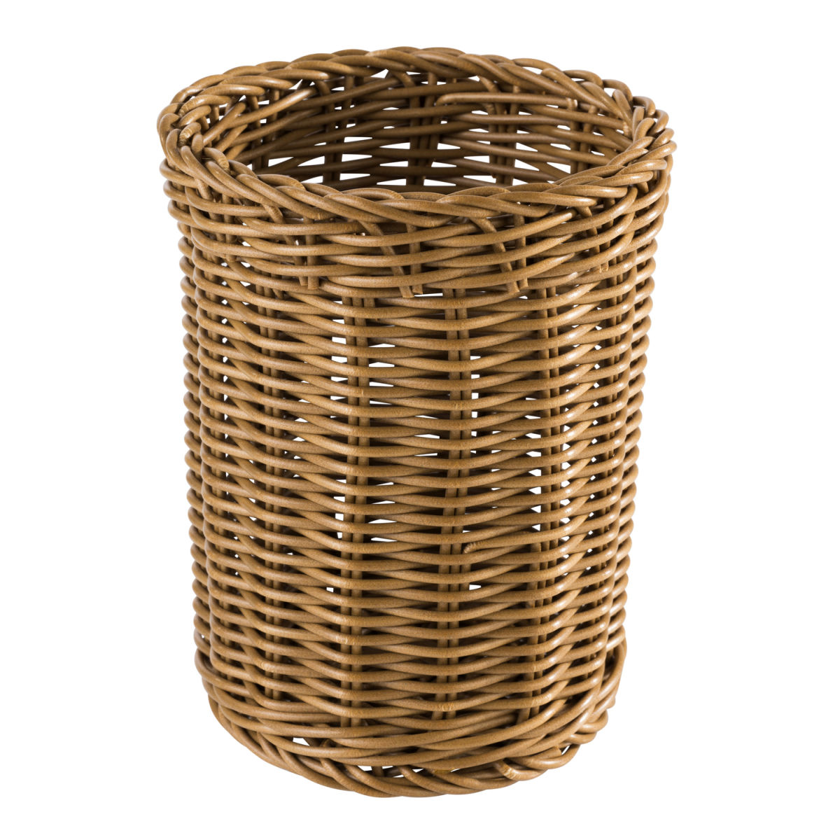 APS Besteckkorb ECONOMIC, Polypropylen; 12x12x12x15 cm (LxBxØxH); braun