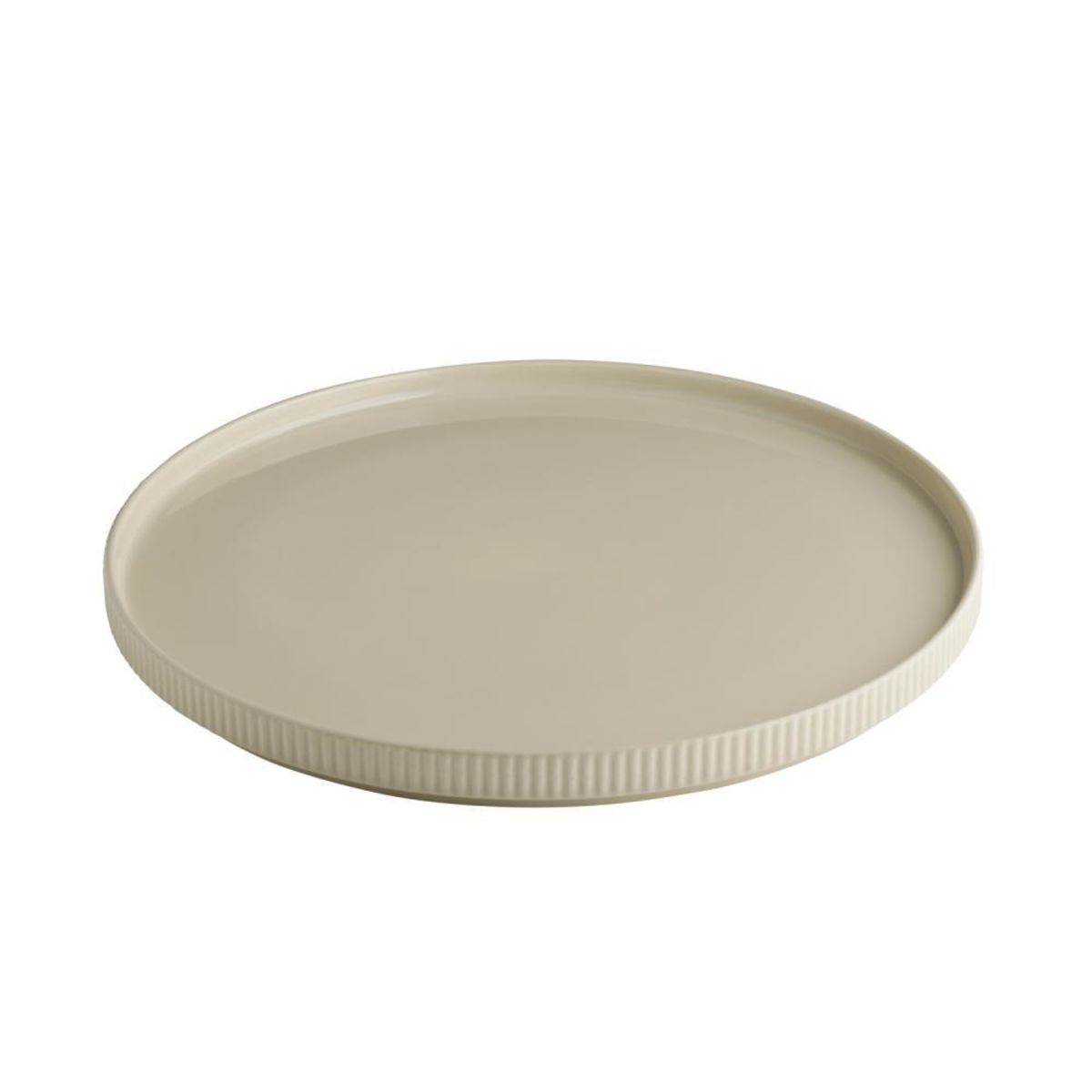 APS Teller -THE GRID-; 32x32x2.5 cm (LxBxH); beige; rund