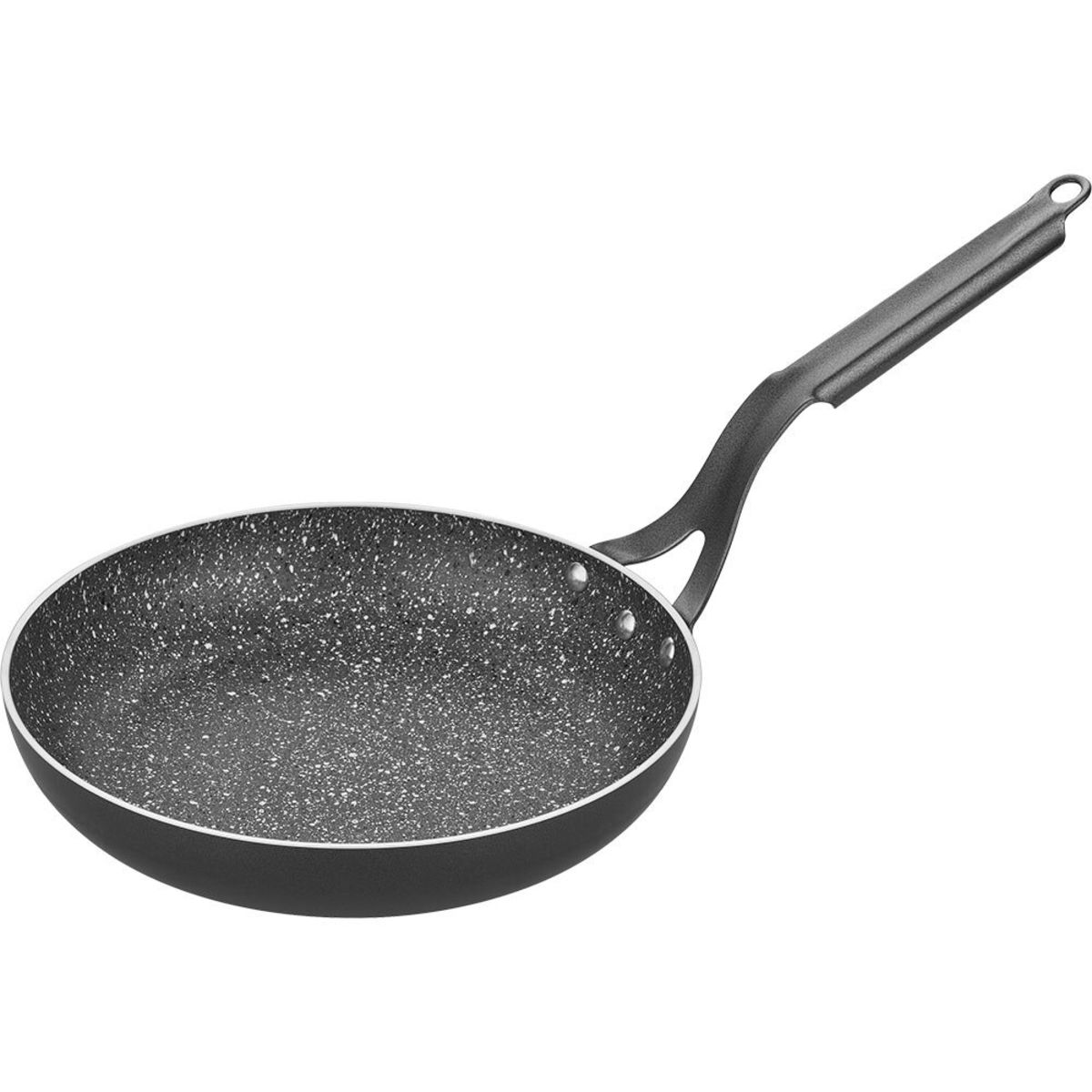 Stalgast Bratpfanne mit Granitbeschichtung, ohne Deckel, Serie ONSET 1.6 l, 24x4.7 cm (ØxH); schwarz
