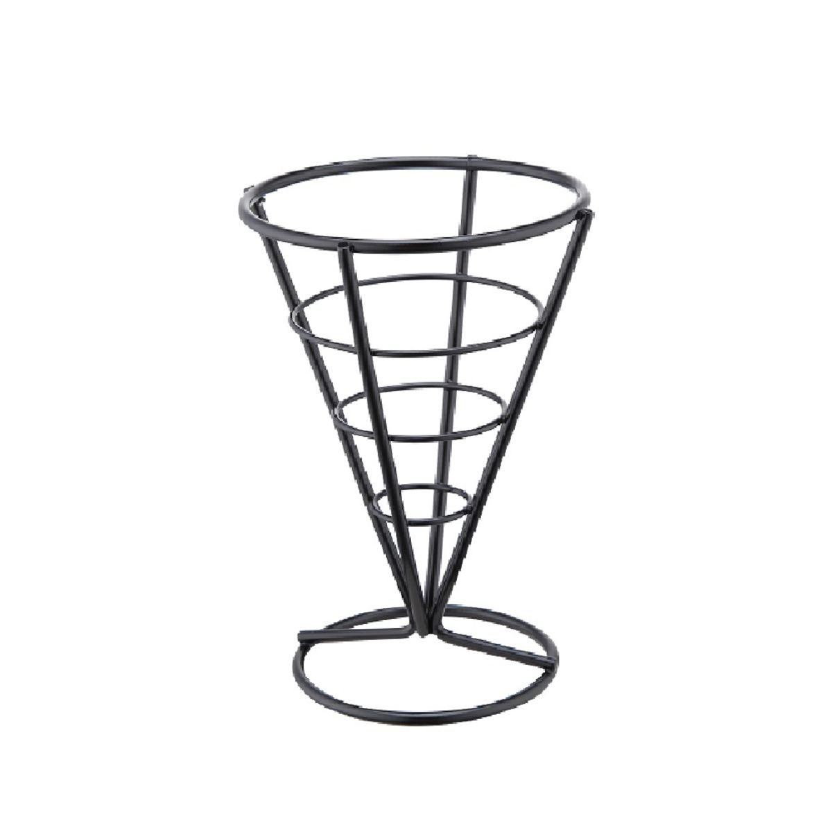 Stalgast Pommestütenständer schwarz, Ø 100 mm, Höhe 150 mm 10x15 cm (ØxH); schwarz