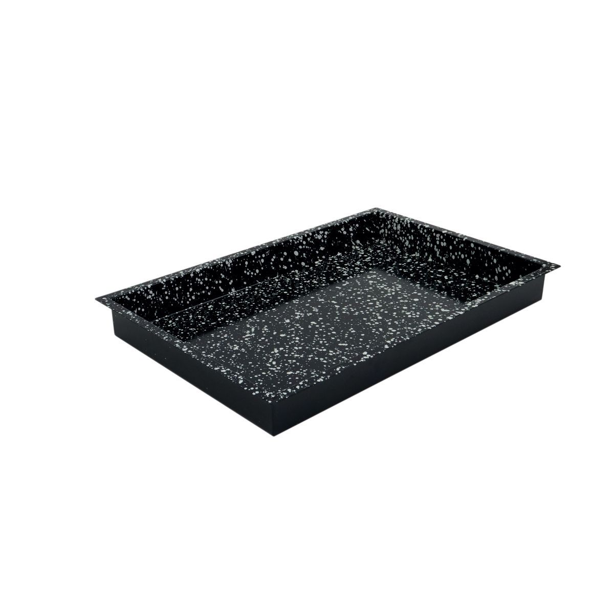 Schneider Backblech GN 2/3 Granit-Emaille 60x40x6 cm (LxBxH); schwarz; rechteckig