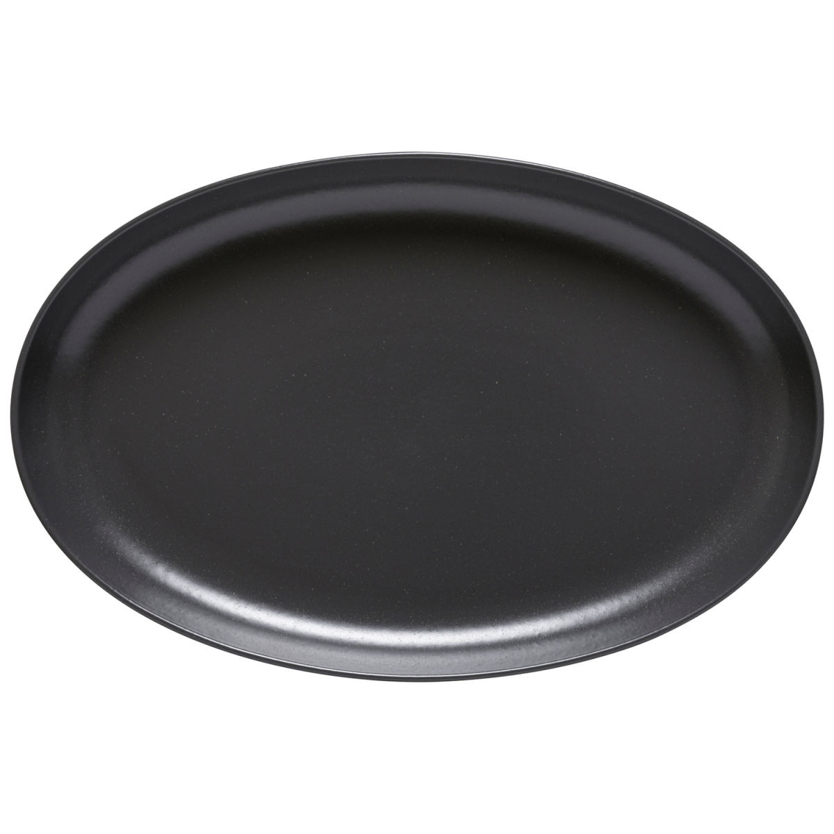 Costa Nova Ovaler Teller Pacifica 40.8x26.3x4.5 cm (LxBxH); schwarz; oval; 4 Stück / Pack