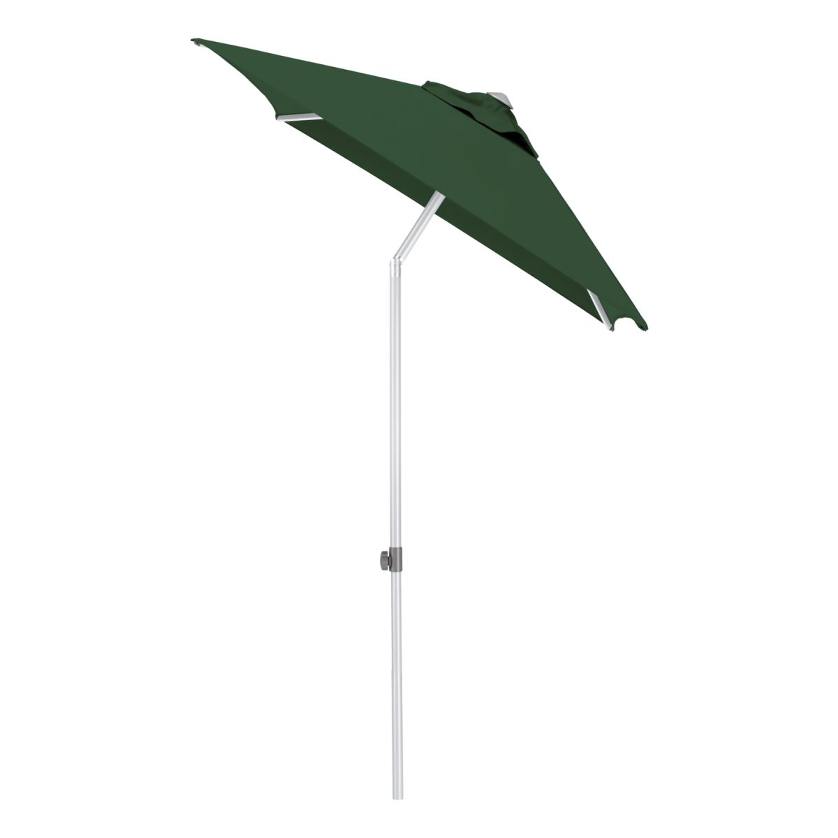 KETTLER Schirm UPF 50+ EASY PUSH, mit PU-Beschichtung 150x210x250 cm (LxBxH); grün; Gestell silber; rechteckig