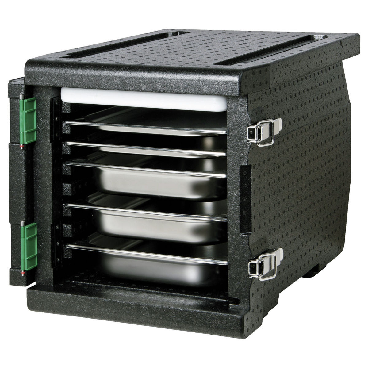 Thermo Future Box Thermo-Transportbehälter GN-Frontlader 65 l, 63.5x46.5x47.5 cm (LxBxH); schwarz