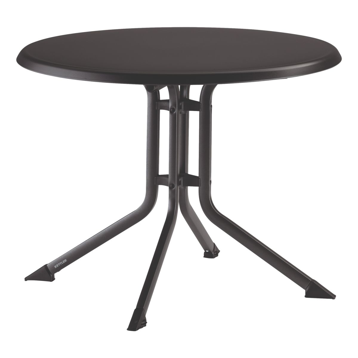 KETTLER Klapptisch rund BOULEVARD; 70x70x74 cm (LxBxH); Platte anthrazit, Gestell anthrazit; rund