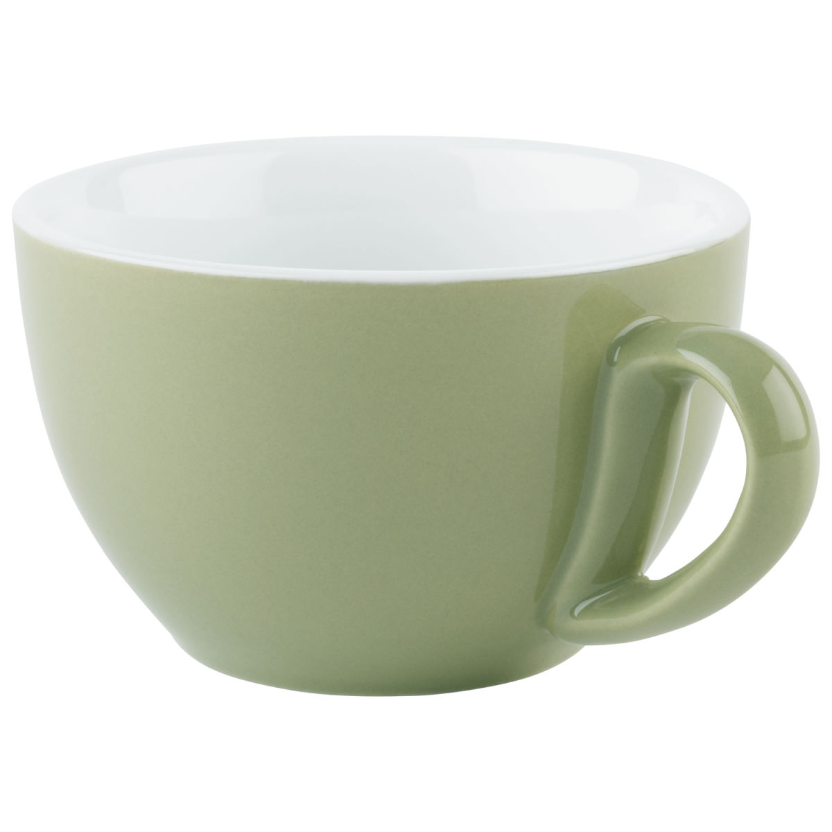 APS Cappuccinotasse SNUG, Porzellan; 300 ml, 10.5x10.5x6.5 cm (LxBxH); grün; 6 Stück / Pack